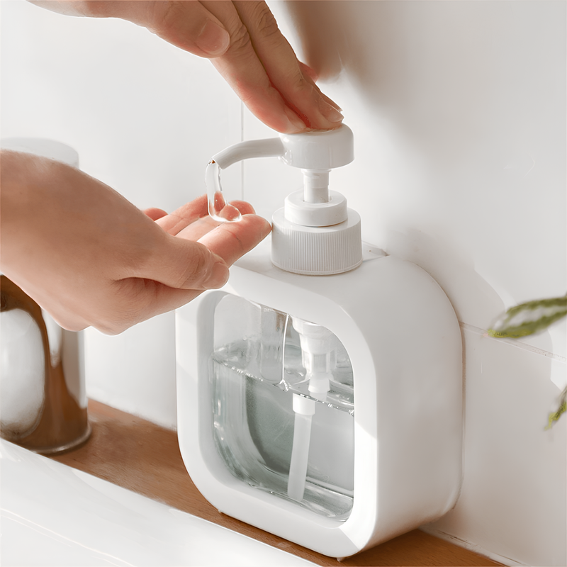 Dispenser de Sabão Reutilizável Elegante e Moderno Para Banheiro - CleanyLife