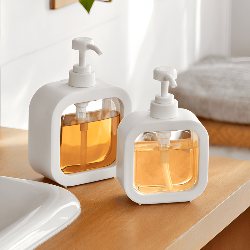 Dispenser de Sabão Reutilizável Elegante e Moderno Para Banheiro - CleanyLife