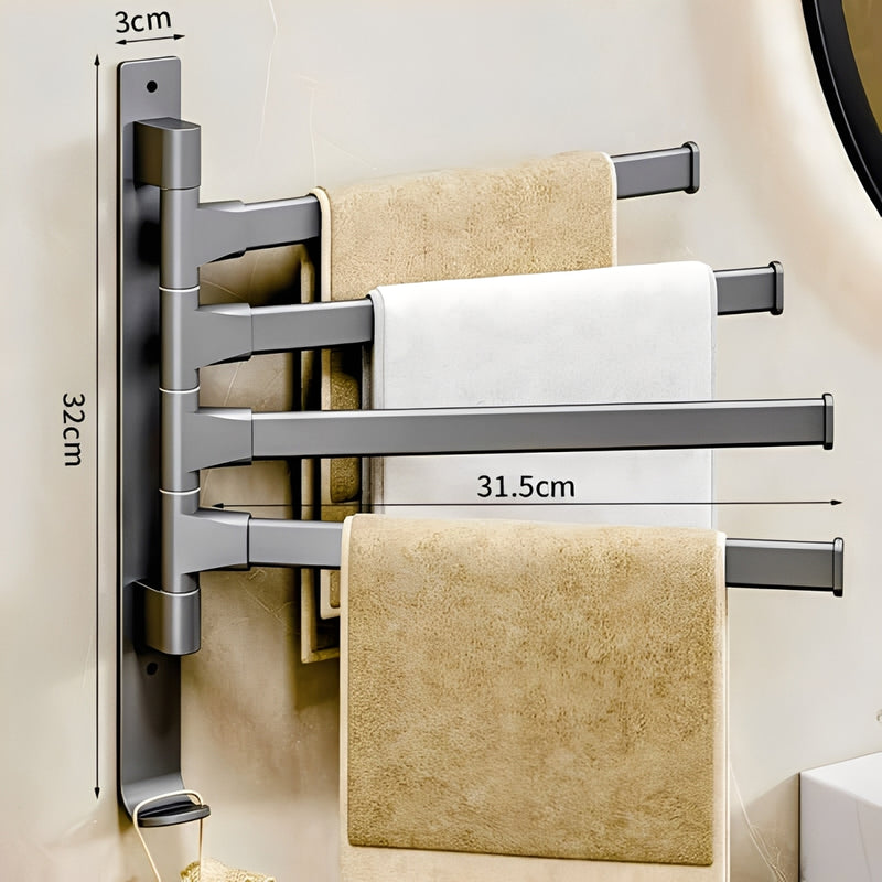Toalheiro Multi Organizador 180 Graus Moderno Giratório de Parede - Lifys