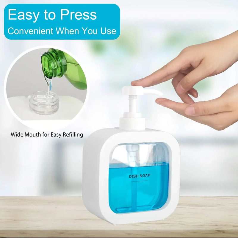 Dispenser de Sabão Reutilizável Elegante e Moderno Para Banheiro - CleanyLife