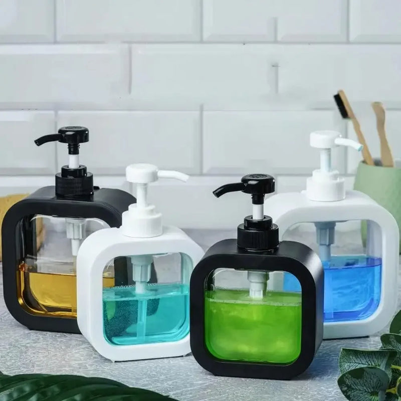 Dispenser de Sabão Reutilizável Elegante e Moderno Para Banheiro - CleanyLife