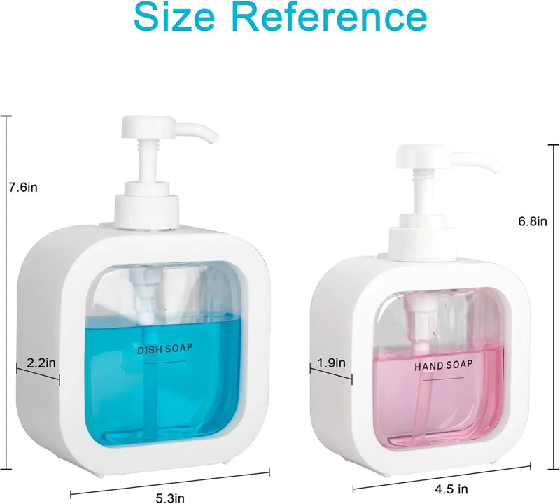 Dispenser de Sabão Reutilizável Elegante e Moderno Para Banheiro - CleanyLife