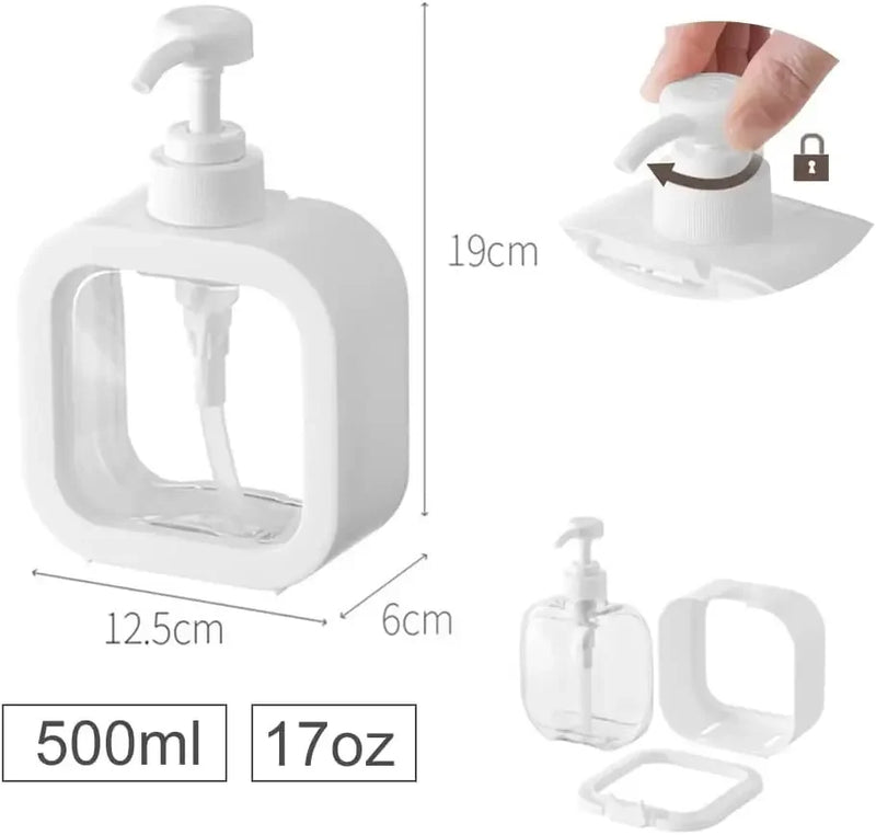 Dispenser de Sabão Reutilizável Elegante e Moderno Para Banheiro - CleanyLife