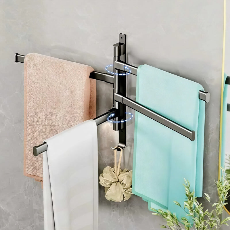 Toalheiro Multi Organizador 180 Graus Moderno Giratório de Parede - Lifys